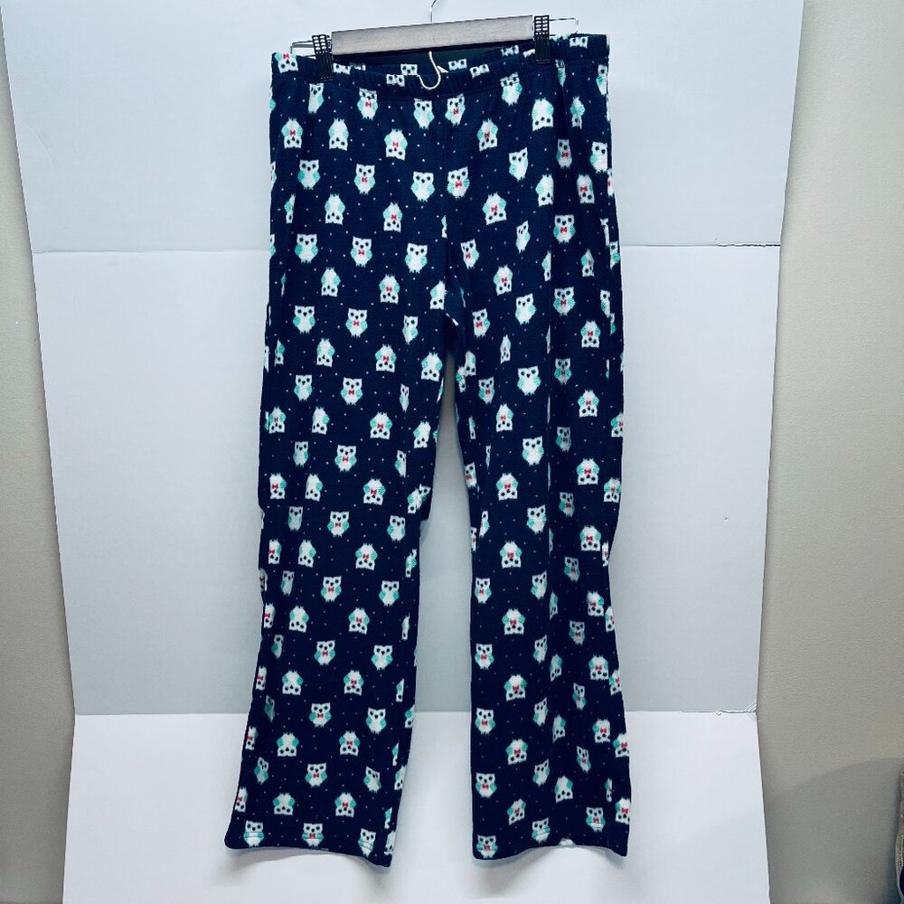 Super Soft Sonoma Women's Navy Blue Owl Sleep Lounge Pants Pajamas Size M